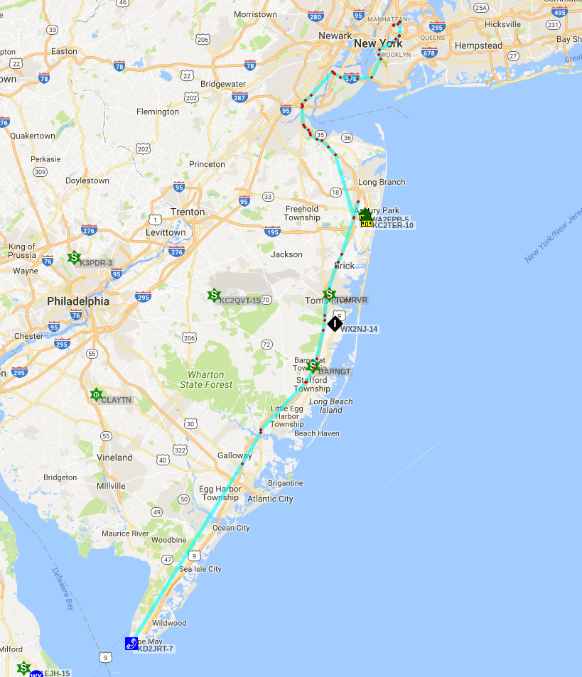 APRS map