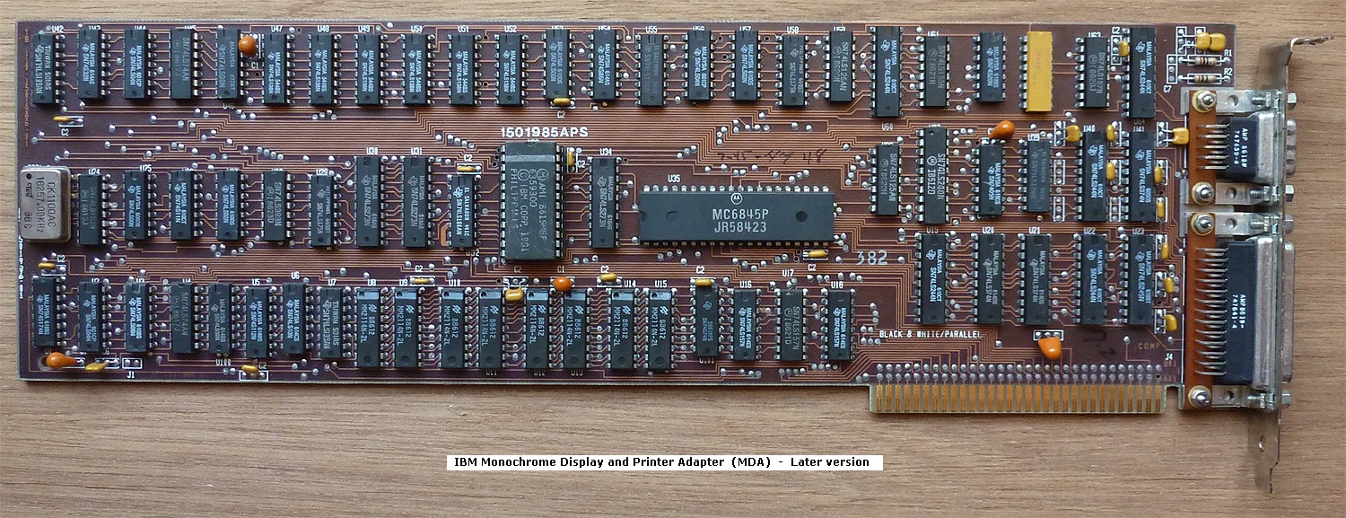 IBM Monochrome Display and Print Adapter